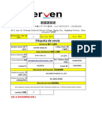 etiqueta de envio Shenzhen aspirador nasal y estetoscopio