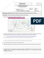 REC - 1 Parcial - Ciências (Litosfera Atmosfera Seres Vivos e Células)