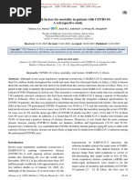 Potential Risk Factors For Mortality in Patients With COVID-19: A Retrospective Study