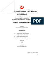 Universidad Peruana de Ciencias Aplicadas: Tarea Académica N°1