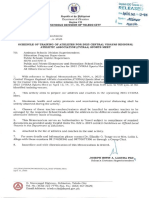 SDM No. 119 s. 2023 - Schedule of Training of Athletes for 2023 Central Visayas Regional Athletic Association (CVIRAA) Sports Meet