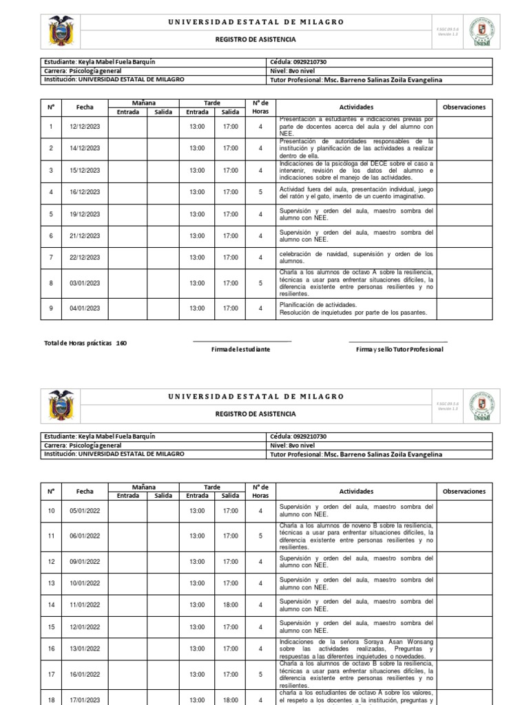 ASISTENCIA | PDF