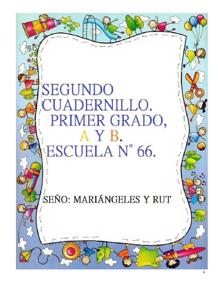Segundo Cuadernillo de Actividades - PRIMER GRADO A Y B | PDF | Cena ...