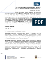 Convenio Específico de Cooperación Interinstitucional Entre El Ministerio de Educación Y La Universidad Técnica Particular de Loja Comparecientes