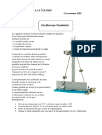 TP 9 Oscilloscope pendulaire