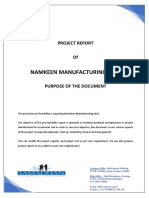 Namkeen Manufacturing Unit: Project Report of