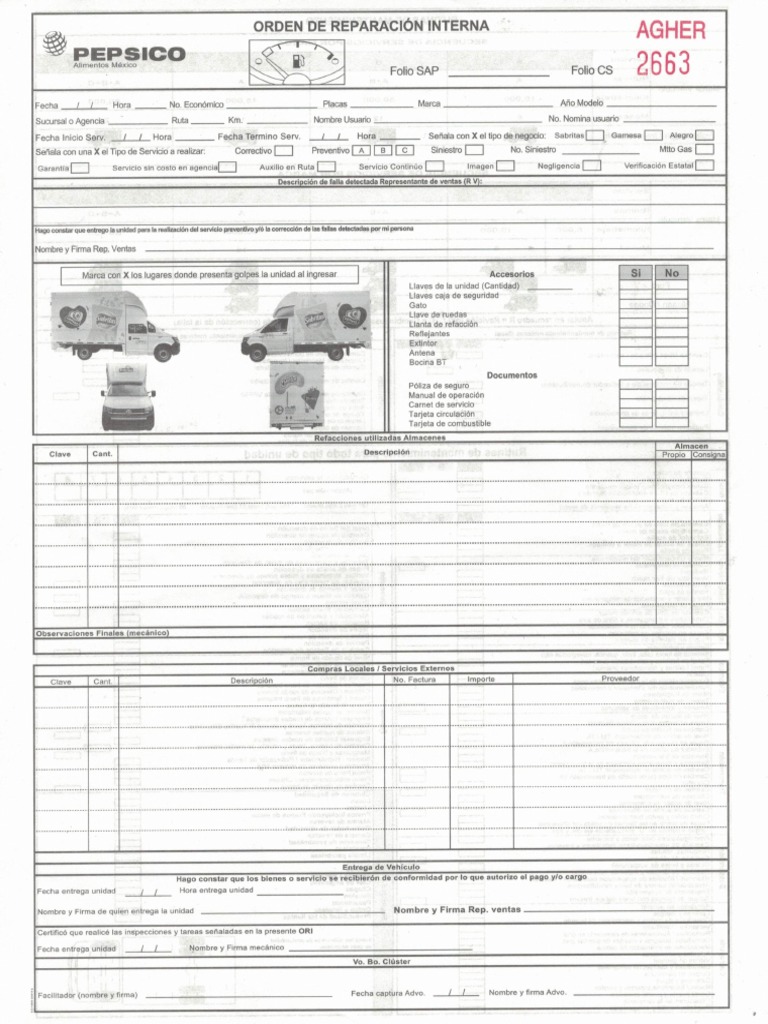 Orden de Reparacion Interna31012023 | PDF