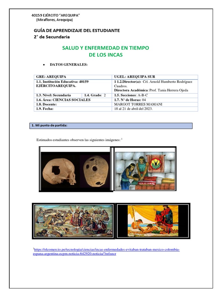 Salud y Enfermedad en los Incas | PDF | Imperio Inca | Cognición