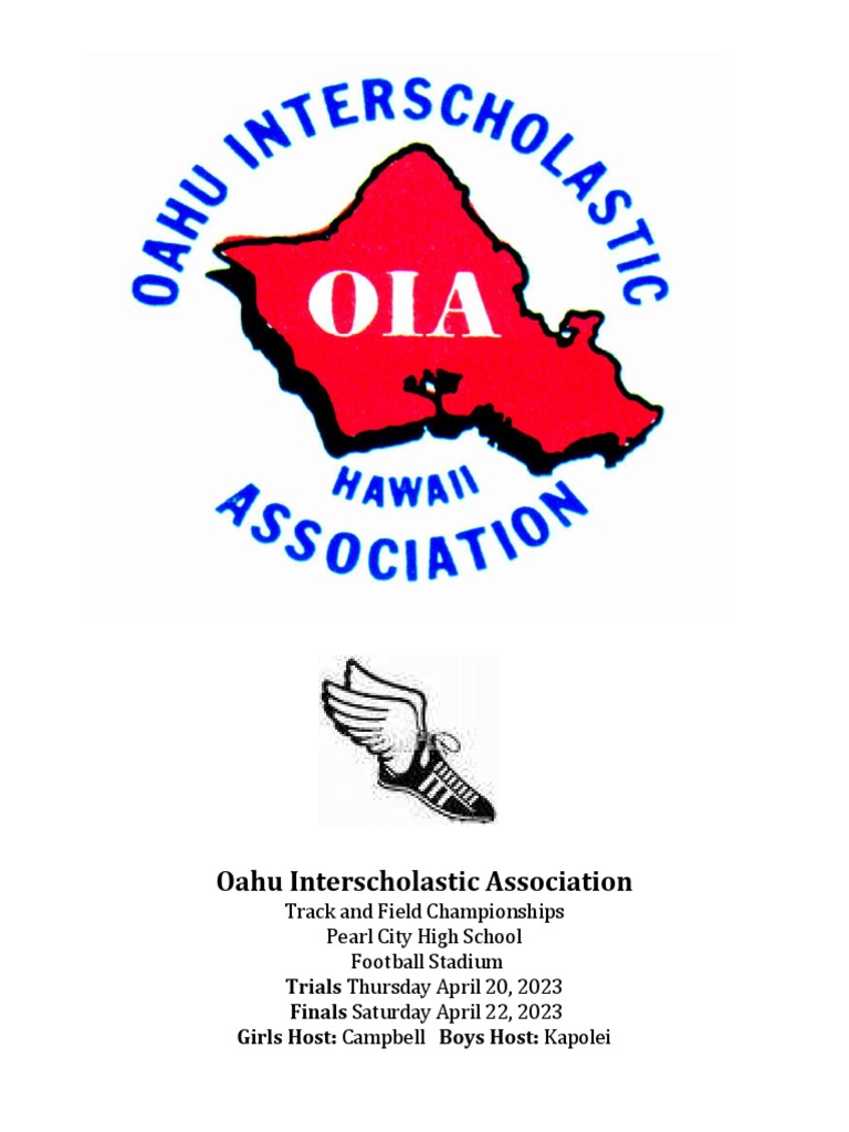 2023 Oia Varsity Track Championship Packet As of 4923 PDF Track