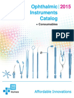 Ophthalmic Instruments Catalog: + Consumables