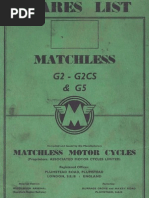 Download Matchless G2 G2CS G5 250 350 Parts List Manual CC by Thunderbird3 SN63926925 doc pdf
