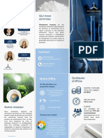 Navy Modern Marketing Company Profile Trifold Brochure