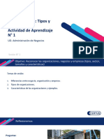 Organizaciones: Tipos y Características Actividad de Aprendizaje #1