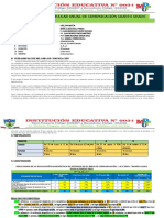 Programación Curricular Anual de Comunicación Cuarto Grado: I.-Datos Informativos