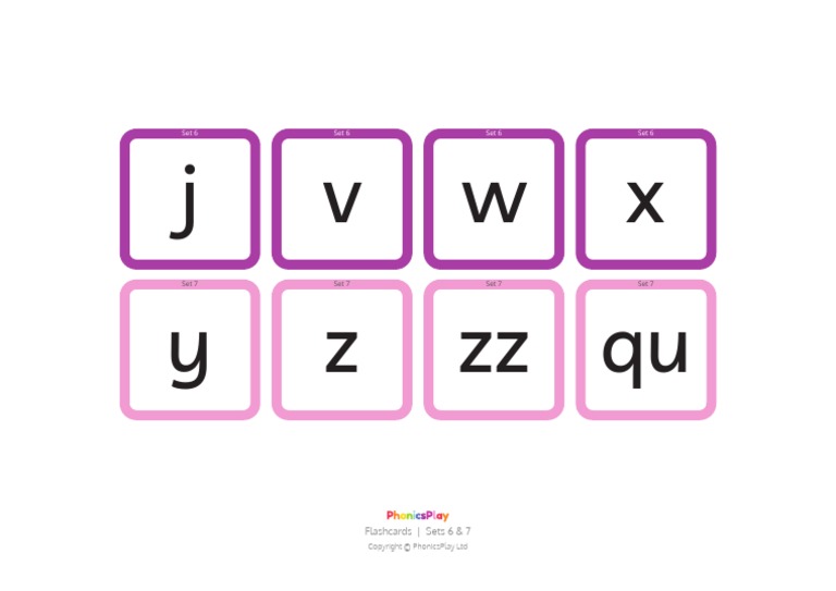 Printables Flashcards 6 7 | PDF