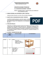 Especificaciones Técnicas