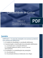 Contabilidade de Custos: Capítulo 5 Processo Produtivo Com Inerência de Defeituosos