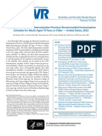 Advisory Committee On Immunization Practices Recommended Immunization Schedule For Adults Aged 19 Years or Older - United States, 2022