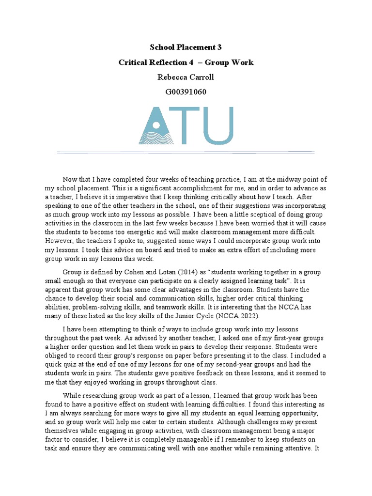 Enhancing Teaching with Group Work | PDF | Teachers | Critical Thinking