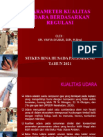 Parameter Kualitas Udara Berdasarkan Regulasi: Stikes Bina Husada Palembang TAHUN 2021