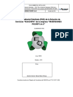 "Plan Ambiental Detallado (PAD) de La Estación de Servicios "HUACHIPA" de La Empresa "INVERSIONES Picorp S.A.C"