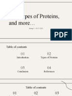 The Types of Proteins, and More : Group 5 - 03.17.2023