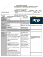 Instructional Planning: Detailed Lesson Plan (DLP) Format