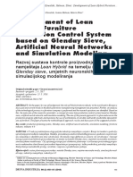 Development of Lean Hybrid Furniture Production Control System Based On Glenday Sieve, Artificial Neural Networks and Simulation Modeling