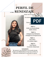 Mi Perfil de Aprendizaje: Evelyn García González 3°6 Psicología II Dra - Adriana Perez Monroy