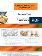 Teknologi Pengolahan Hortikultura: Fermentasi Yeast