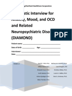 Diagnostic Interview For Anxiety, Mood, and OCD and Related Neuropsychiatric Disorders (Diamond)