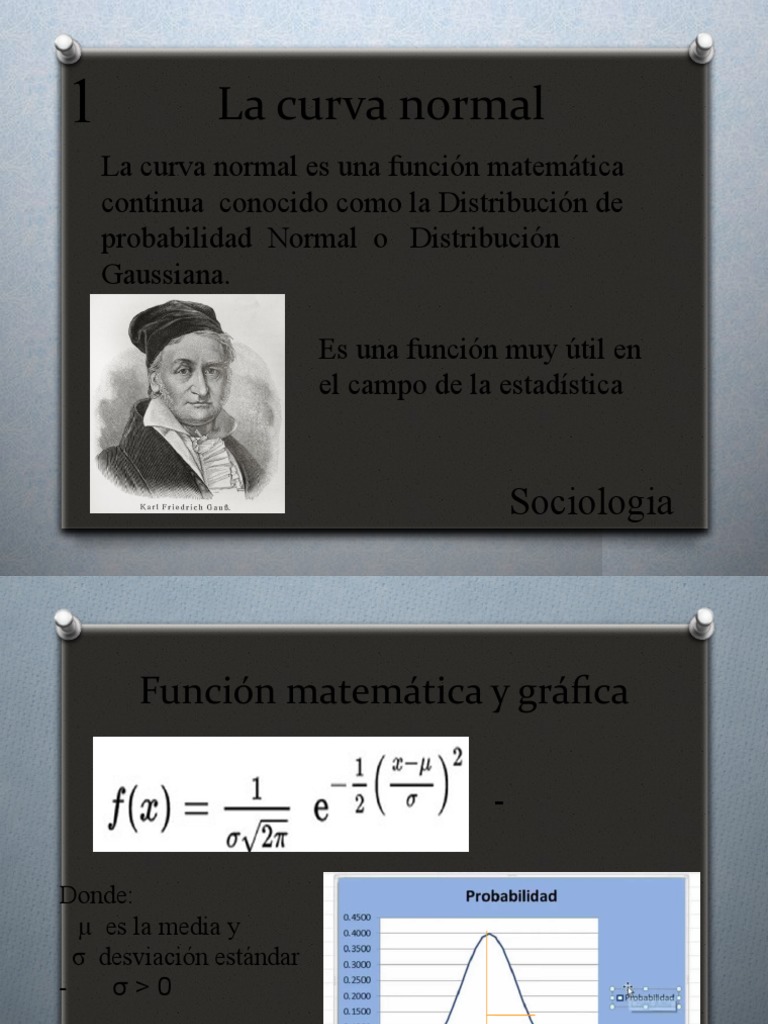 T7La Curva Normal | PDF | Distribución normal | Desviación Estándar