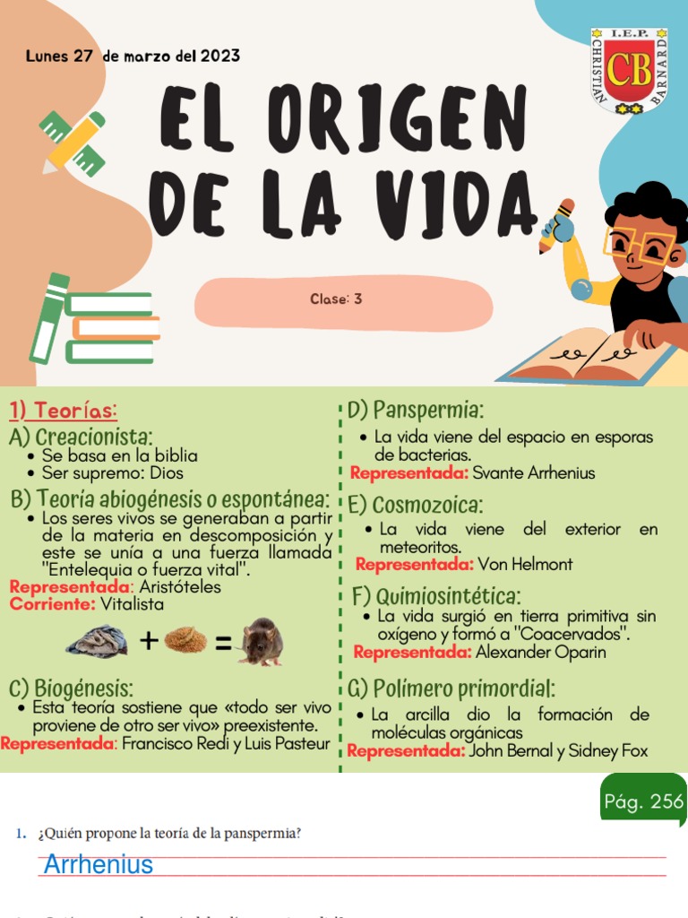 Teorías del origen de la vida | PDF | Ciencias sociales | Libros para ...