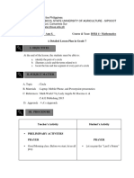 A4 Lesson Plan Sample