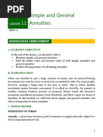 Simple and General Annuities: Lesson