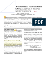 Determinación de Etanol en Una Bebida Alcohólica Por Refractometría y de Sacarosa en Azúcar de Mesa Por Polarimetría