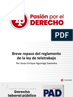 Breve Repaso Del Reglamento de La Ley de Teletrabajo PDF Gratis