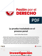 La Prueba Trasladada en El Proceso Penal PDF Gratis