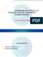 Actividad Empresarial Del Estado, Los Servicios Públicos Y Contratos Administrativos