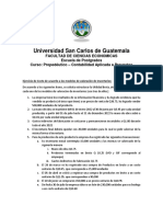 Ejercicio Por Equipos Valoración de Inventarios