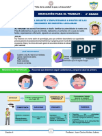 Sesión 4: Educación para El Trabajo - 4° Grado