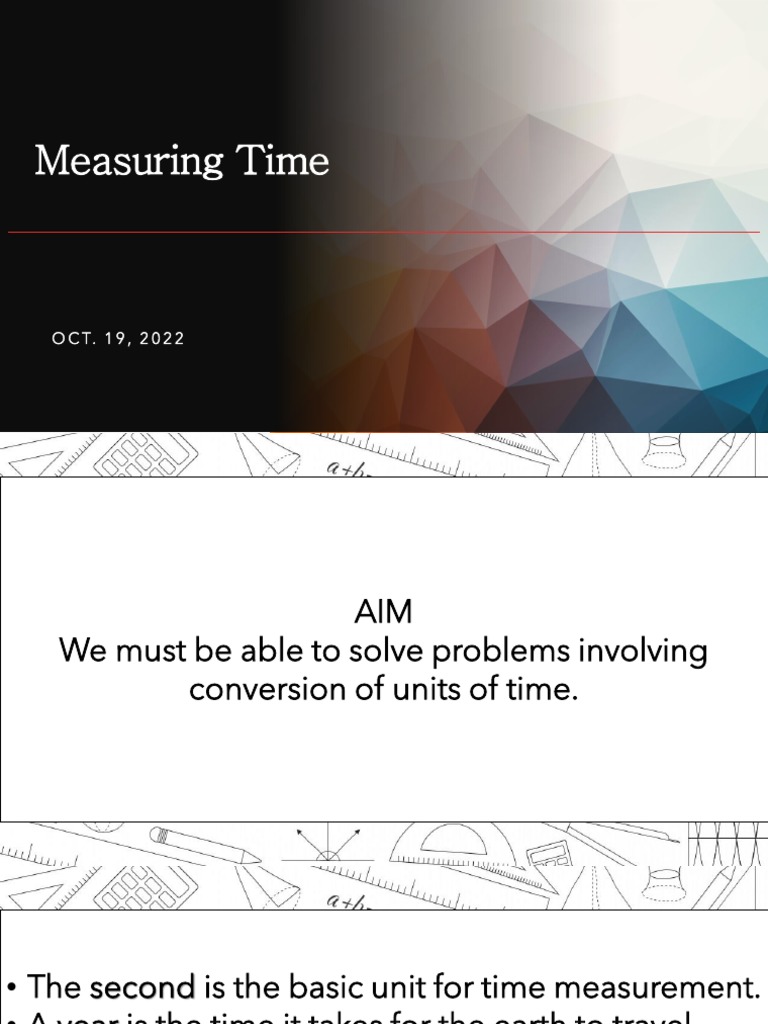 Time Measurement and Conversion Guide | PDF