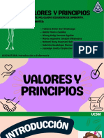 Valores Y Principios: Docente: Mg. Gladys Escudero de Simborth - Estudiantes