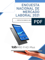 Instructivo Sobre El Uso de La Tablet y Aplicativo LENOVO HFD - ENCENAMEL