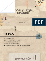 Informe Final: Portafolio Ii