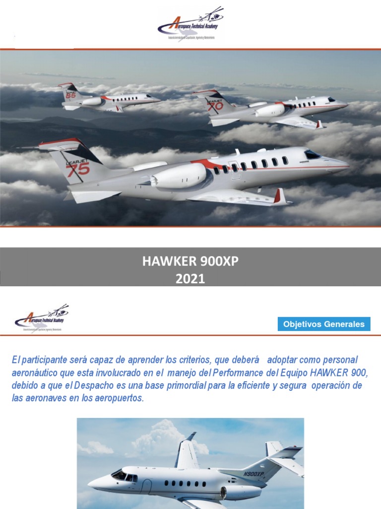 Guía de Operación Hawker 900XP | PDF | Aeronave | Ingeniería Aeroespacial