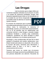 Los peligros del consumo de drogas en los jóvenes