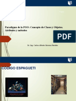 Paradigma de La POO: Concepto de Clases y Objetos. Atributos y Métodos