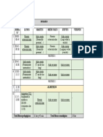 Horario Practica