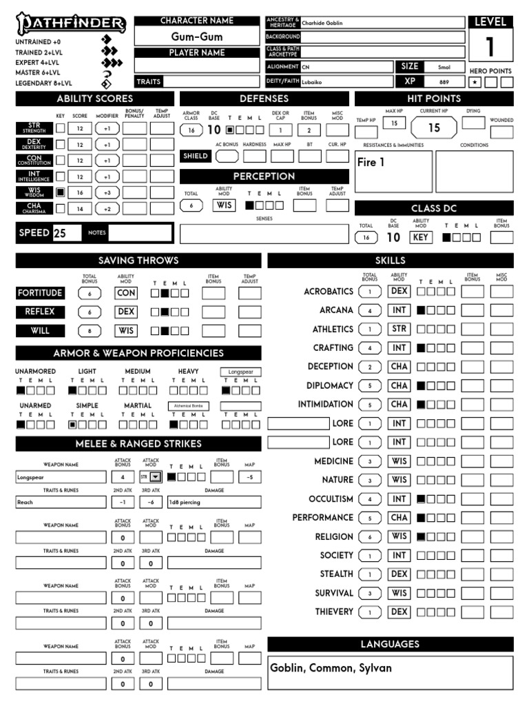 XALCs Expanded PF2 Character Sheet Form Fillable2 PDF